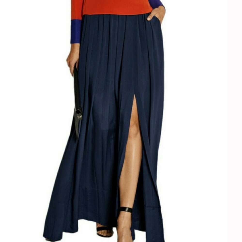 Joie Navy Blue Maxi Skirt